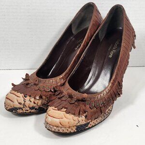 ISABELLA FIORE Snakeskin Pumps Size  7.5